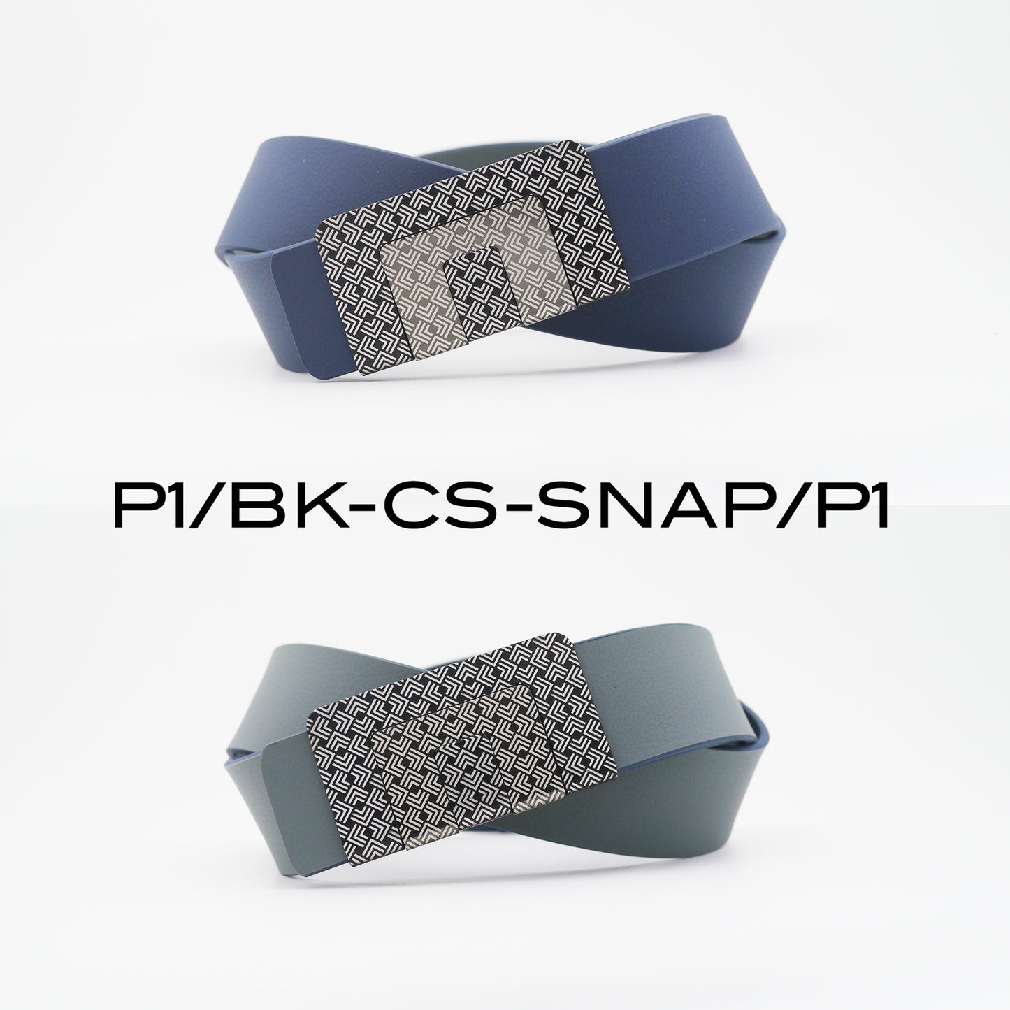 MIN BELT - BLACK P1 BUCKLE, CASUAL STRAP